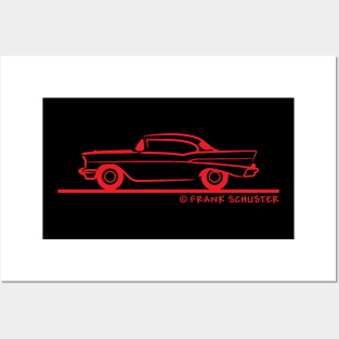 1957 Chevrolet Hardtop Coupe Posters and Art